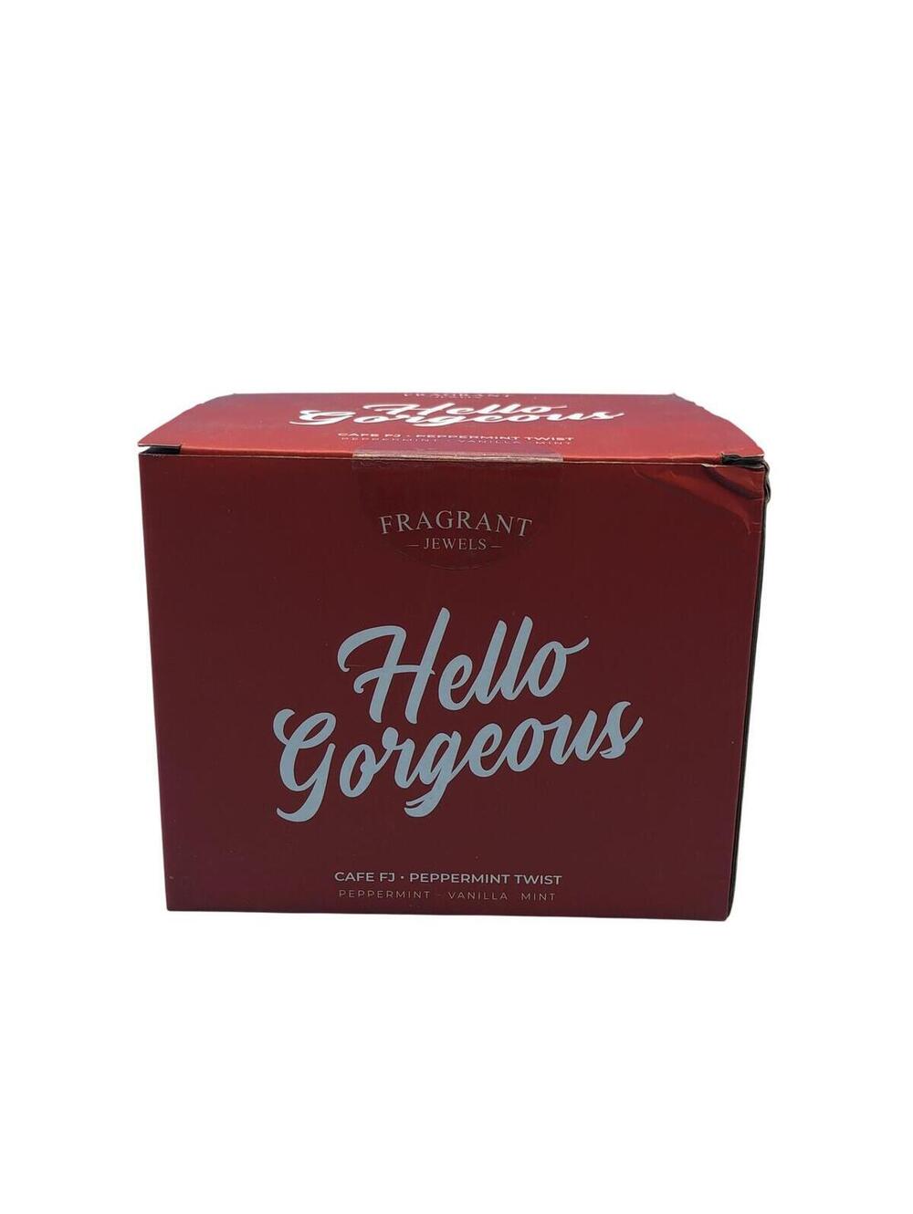 Fragrant Jewels Hello Gorgeous Peppermint Scented Candle Medium Red Box Holiday